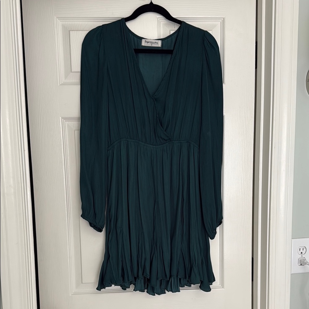 Impressions Teal V-Neck Blouse